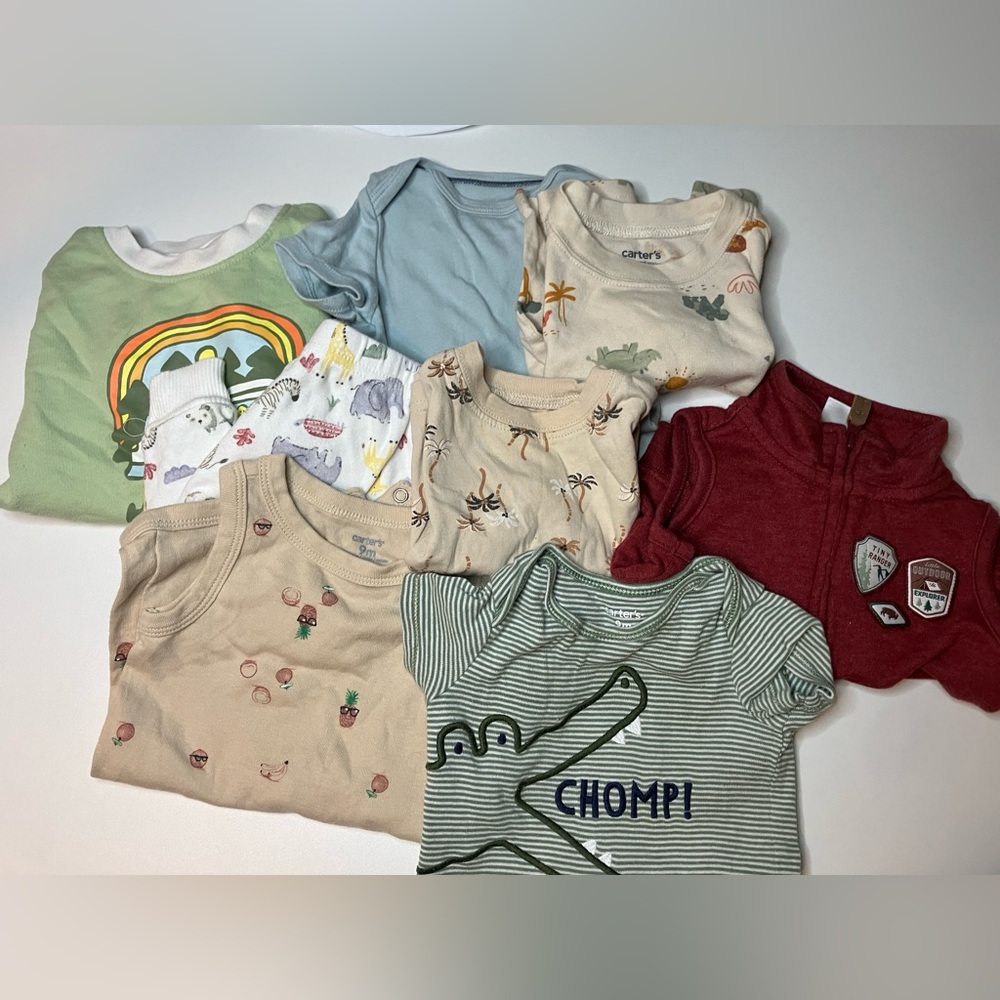 8 Piece Baby Boy Leaning 9 Months Clothes Bundle